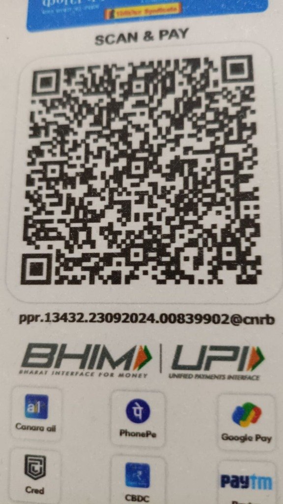 Divine Space Scan and Pay UPI QR Code